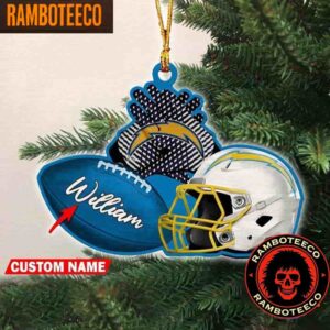 NFL Los Angeles Chargers Football Helmets Christmas Tree Decorations Ornament
