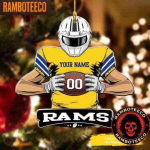 NFL Los Angeles Rams Special Football Game Player Christmas Tree Decorations Ornament