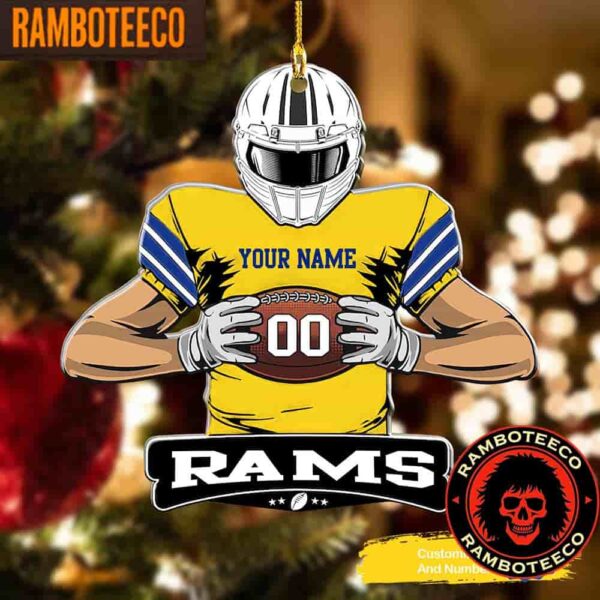 NFL Los Angeles Rams Special Football Game Player Christmas Tree Decorations Ornament