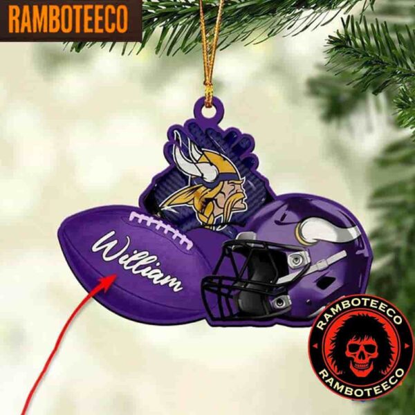 NFL Minnesota Vikings Football Helmets Christmas Tree Decorations Ornament