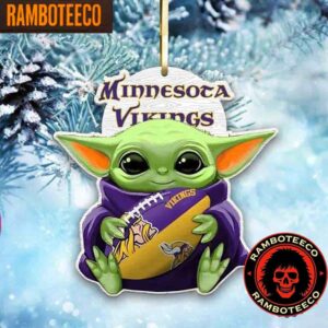 NFL Minnesota Vikings Special Baby Yoda Star Wars Movies Christmas Tree Decorations Ornament
