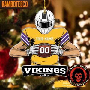 NFL Minnesota Vikings Special Football Game Player Christmas Tree Decorations Ornament
