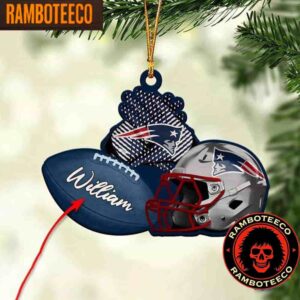 NFL New England Patriots Football Helmets Christmas Tree Decorations Ornament
