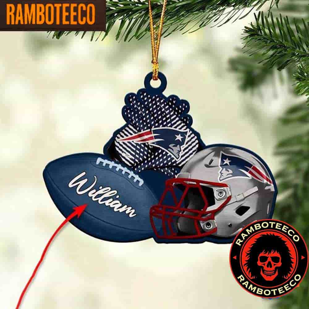 NFL New England Patriots Football Helmets Christmas Tree Decorations Ornament NFL New England Patriots Football Helmets Christmas Tree Decorations Ornament