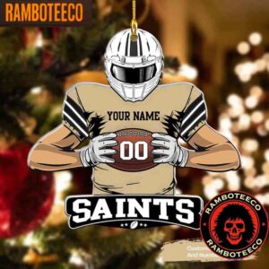 NFL New Orlean Saints Special Football Game Player Christmas Tree Decorations Ornament