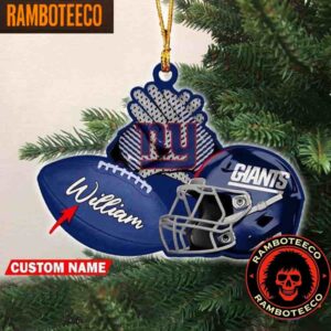 NFL New York Giants Football Helmets Christmas Tree Decorations Ornament