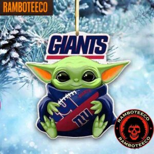 NFL New York Giants Special Baby Yoda Star Wars Movies Christmas Tree Decorations Ornament