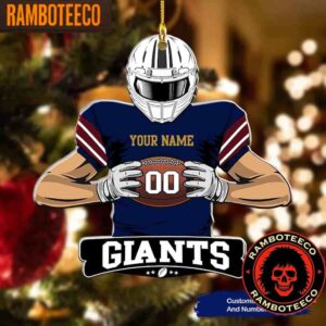 NFL New York Giants Special Football Game Player Christmas Tree Decorations Ornament