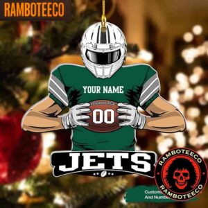 NFL New York Jets Special Football Game Player Christmas Tree Decorations Ornament