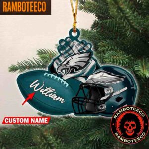 NFL Philadelphia Eagles Football Helmets Christmas Tree Decorations Ornament