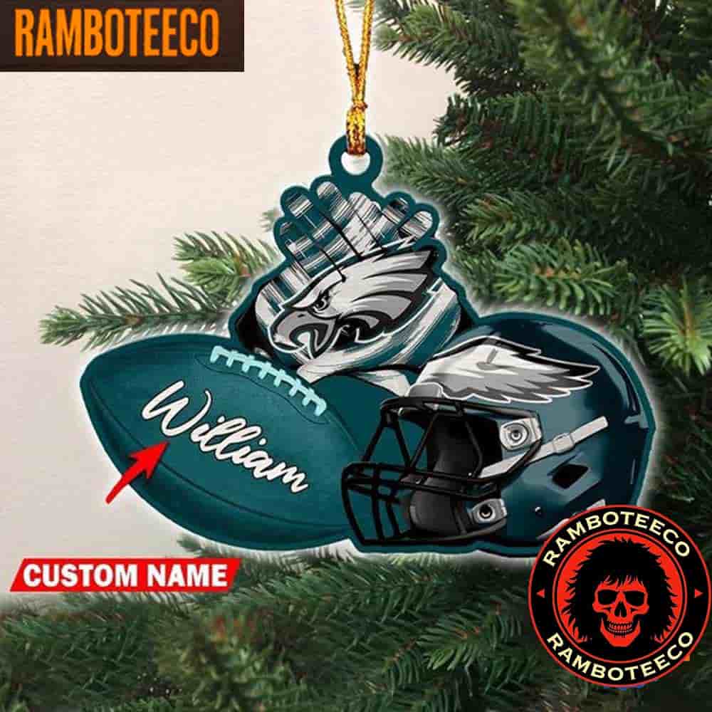 NFL Philadelphia Eagles Football Helmets Christmas Tree Decorations Ornament NFL Philadelphia Eagles Football Helmets Christmas Tree Decorations Ornament