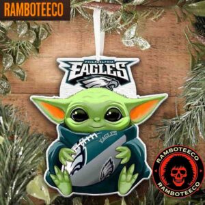 NFL Philadelphia Eagles Special Baby Yoda Star Wars Movies Christmas Tree Decorations Ornament