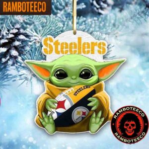 NFL Pittsburgh Steelers Special Baby Yoda Star Wars Movies Christmas Tree Decorations Ornament