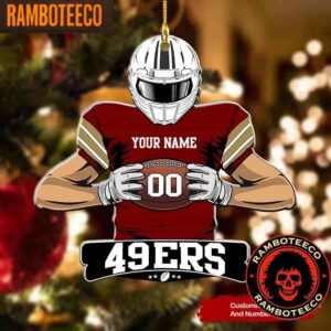 NFL San Francisco 49ers Special Football Game Player Christmas Tree Decorations Ornament