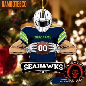 NFL Seattle Seahawks Special Football Game Player Christmas Tree Decorations Ornament