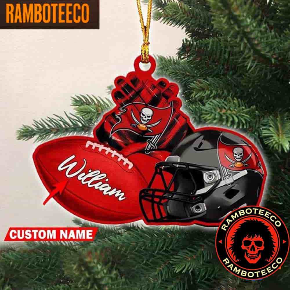 NFL Tampa Bay Buccaneers Football Helmets Christmas Tree Decorations Ornament NFL Tampa Bay Buccaneers Football Helmets Christmas Tree Decorations Ornament
