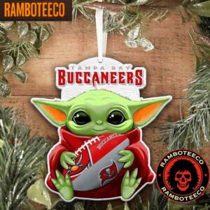 NFL Tampa Bay Buccaneers Special Baby Yoda Star Wars Movies Christmas Tree Decorations Ornament