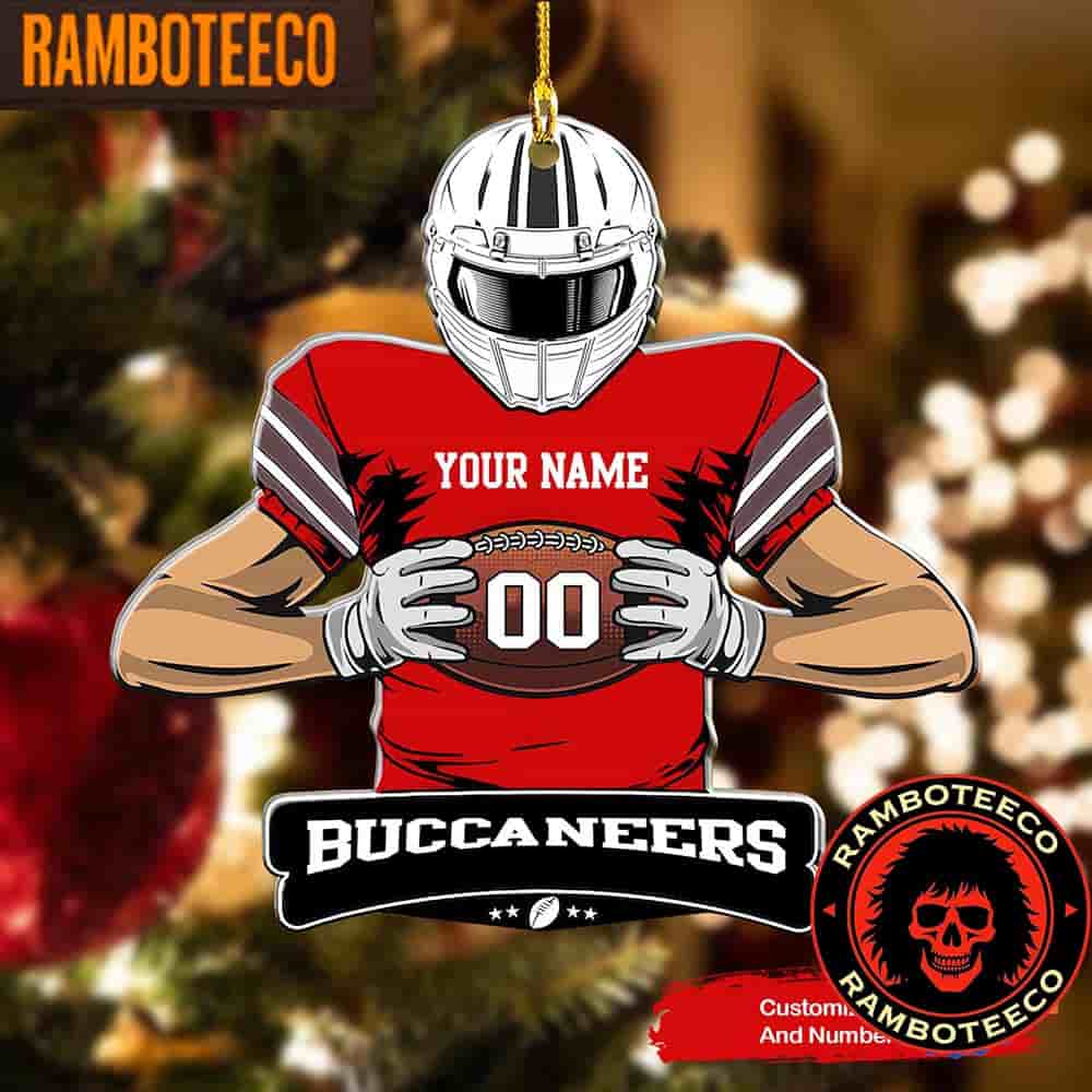 NFL Tampa Bay Buccaneers Special Football Game Player Christmas Tree Decorations Ornament NFL Tampa Bay Buccaneers Special Football Game Player Christmas Tree Decorations Ornament