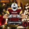 NFL Washington Commanders Football Helmets Christmas Tree Decorations Ornament