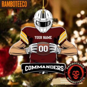 NFL Washington Commanders Special Football Game Player Christmas Tree Decorations Ornament