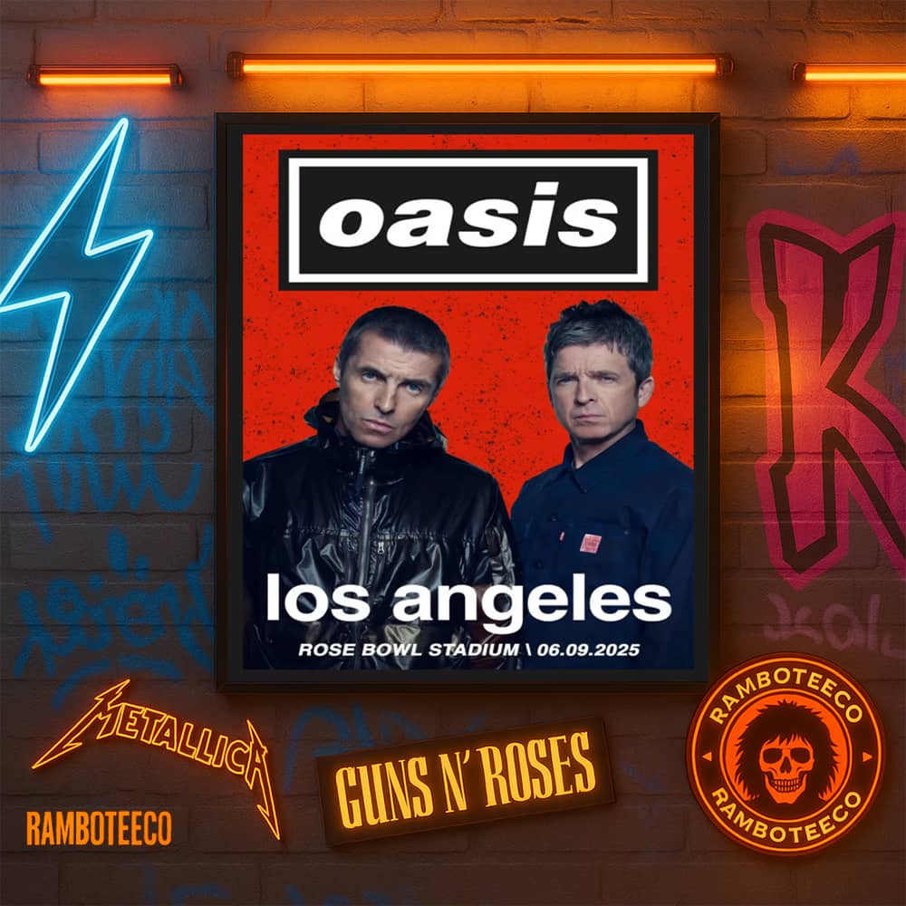 Oasis Live '25 North America Tour Los Angeles 2025 Concert Poster At Rose Bowl On Sept 6 2025 Home Decor Poster Canvas Oasis Live '25 North America Tour Los Angeles 2025 Concert Poster At Rose Bowl On Sept 6 2025 Home Decor Poster Canvas