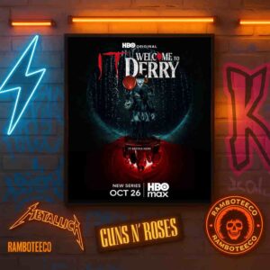 Official Poster IT Welcome To Derry It Begins Here Release On HBO Max On Oct 26 2025 Home Decor Poster Canvas