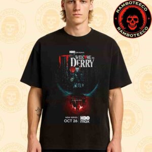 Official Poster IT Welcome To Derry It Begins Here Release On HBO Max On Oct 26 2025 Merchandise Unisex T-Shirt
