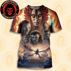Official Poster Movie Avatar Fire And Ash Release Only In Theaters On December 19th 2025 All Over Print T-Shirt
