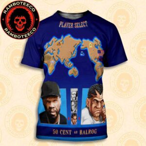 Official Poster Street Fighter Movie 50 Cent As Balrog USA Release In Theaters On Oct 16 2026 All Over Print T-Shirt