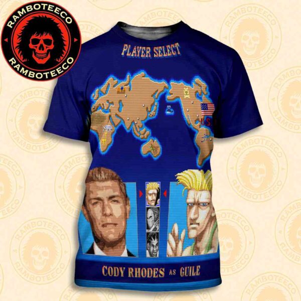 Official Poster Street Fighter Movie Cody Rhodes As Guile USA Release In Theaters On Oct 16 2026 All Over Print T-Shirt