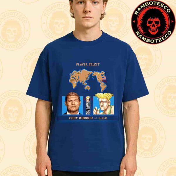 Official Poster Street Fighter Movie Cody Rhodes As Guile USA Release In Theaters On Oct 16 2026 Merchandise Unisex T-Shirt