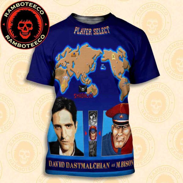 Official Poster Street Fighter Movie David Dastmalchian As M Bison Shadaldo Release In Theaters On Oct 16 2026 All Over Print T-Shirt