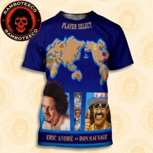 Official Poster Street Fighter Movie Eric Andre As Don Sauvage USA Release In Theaters On Oct 16 2026 All Over Print T-Shirt