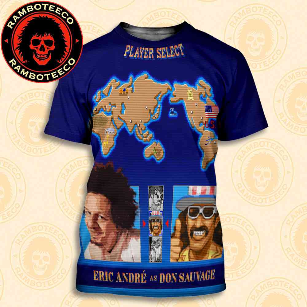Official Poster Street Fighter Movie Eric Andre As Don Sauvage USA Release In Theaters On Oct 16 2026 All Over Print T-Shirt Official Poster Street Fighter Movie Eric Andre As Don Sauvage USA Release In Theaters On Oct 16 2026 All Over Print T-Shirt