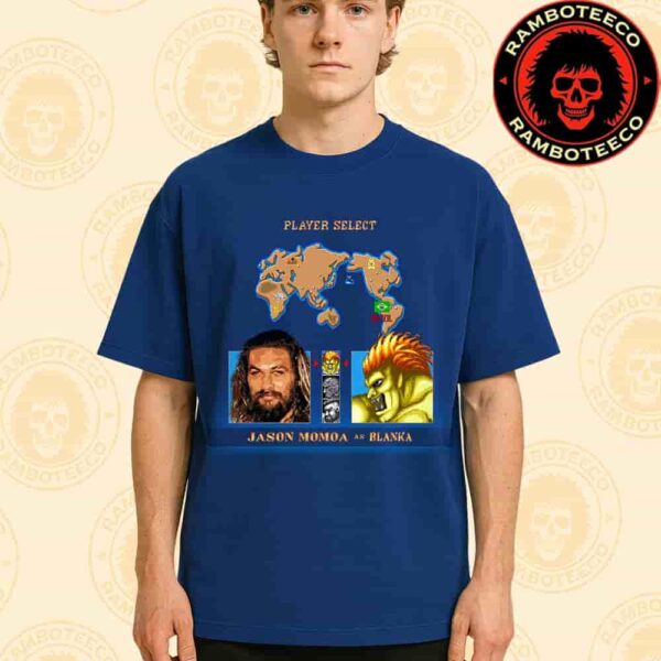 Official Poster Street Fighter Movie Jason Momoa As Blanka Brazil Release In Theaters On Oct 16 2026 Merchandise Unisex T-Shirt