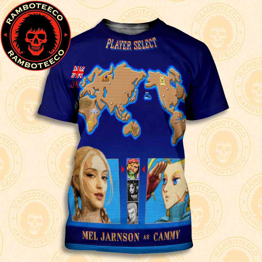 Official Poster Street Fighter Movie Mel Jarnson As Cammy UK Release In Theaters On Oct 16 2026 All Over Print T-Shirt Official Poster Street Fighter Movie Mel Jarnson As Cammy UK Release In Theaters On Oct 16 2026 All Over Print T-Shirt