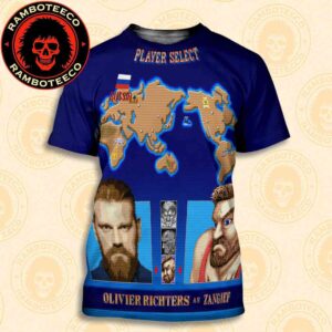 Official Poster Street Fighter Movie Olivier Richters As Zangief Russia Release In Theaters On Oct 16 2026 All Over Print T-Shirt