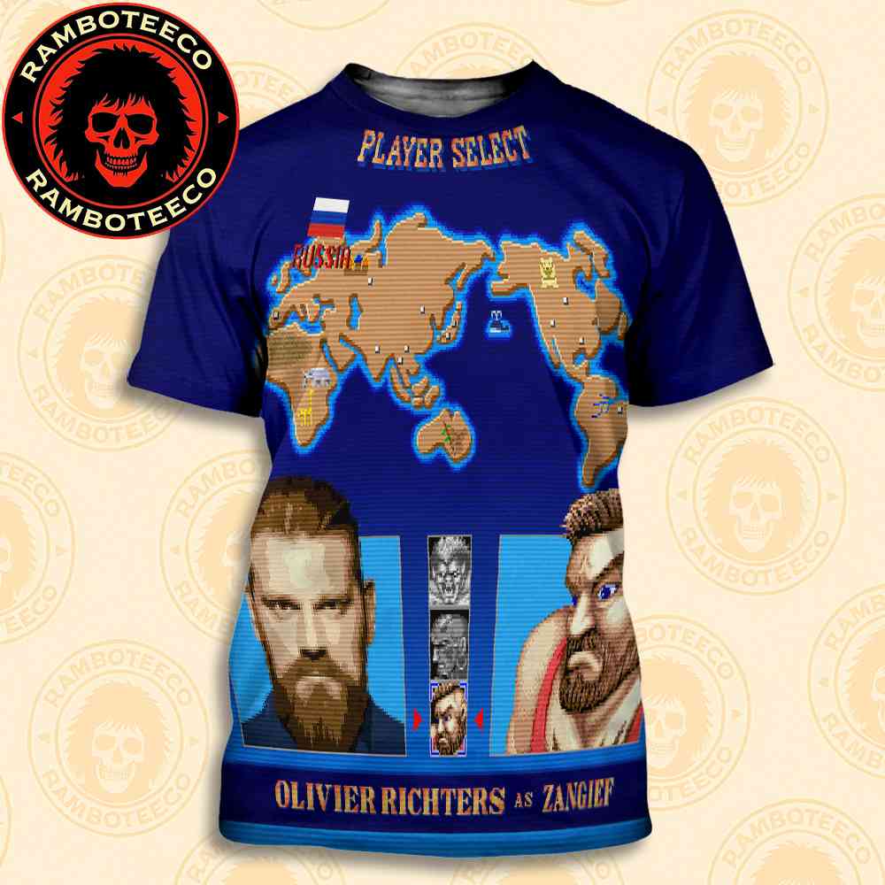 Official Poster Street Fighter Movie Olivier Richters As Zangief Russia Release In Theaters On Oct 16 2026 All Over Print T-Shirt Official Poster Street Fighter Movie Olivier Richters As Zangief Russia Release In Theaters On Oct 16 2026 All Over Print T-Shirt