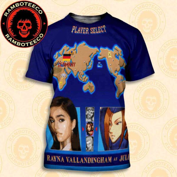 Official Poster Street Fighter Movie Rayna Vallandingham As Juli Germany Release In Theaters On Oct 16 2026 All Over Print T-Shirt