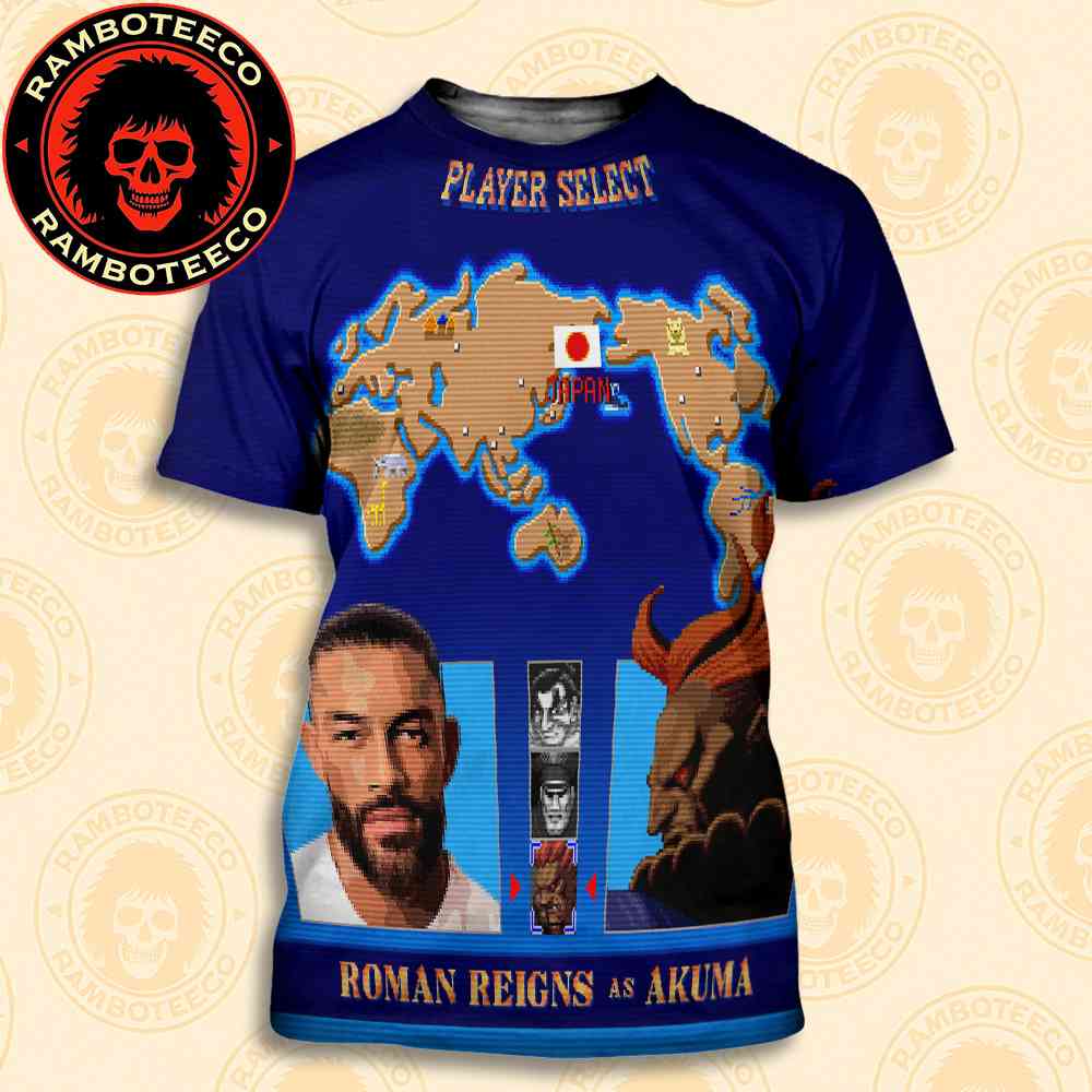 Official Poster Street Fighter Movie Roman Reigns As Akuma Japan Release In Theaters On Oct 16 2026 All Over Print T-Shirt Official Poster Street Fighter Movie Roman Reigns As Akuma Japan Release In Theaters On Oct 16 2026 All Over Print T-Shirt