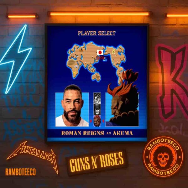 Official Poster Street Fighter Movie Roman Reigns As Akuma Japan Release In Theaters On Oct 16 2026 Home Decor Poster Canvas