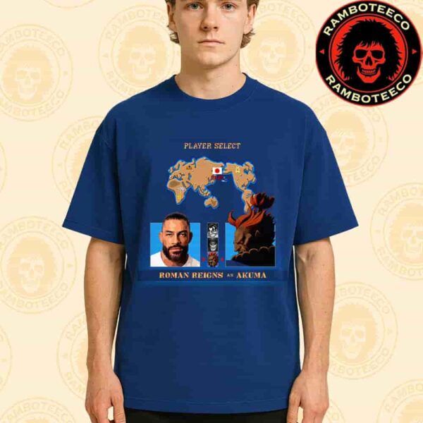 Official Poster Street Fighter Movie Roman Reigns As Akuma Japan Release In Theaters On Oct 16 2026 Merchandise Unisex T-Shirt