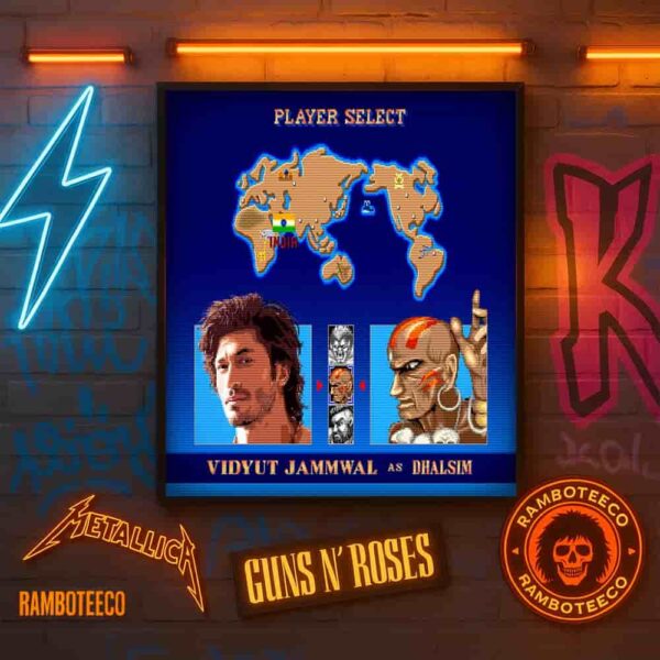 Official Poster Street Fighter Movie Vidyut Jammwal As Dhalsim India Release In Theaters On Oct 16 2026 Home Decor Poster Canvas
