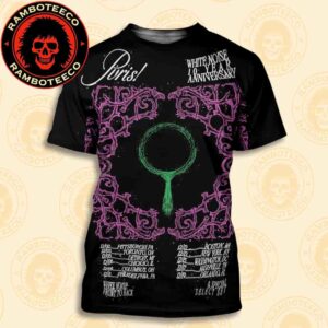PVRIS White Noise 10 Year Anniversary Tour Dates List 2025 All Over Print T-Shirt
