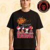 Peanuts Characters X Wisconsin Badgers NFL Its The Most Wonderful Time Of The Year Merchandise Unisex T-Shirt