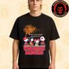Peanuts Characters X Scarlet Knights NFL Its The Most Wonderful Time Of The Year Merchandise Unisex T-Shirt