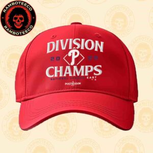 Philadelphia Phillies Fanatics Red 2025 NL East Division Champions Postseason Locker Room Classic Snapback Hat-cap
