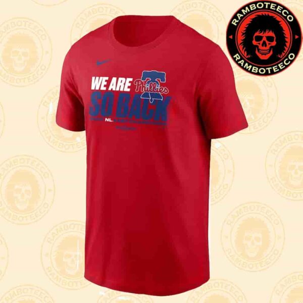 Philadelphia Phillies Nike Red 2025 NL East Division Champions Merchandise Unisex T-Shirt