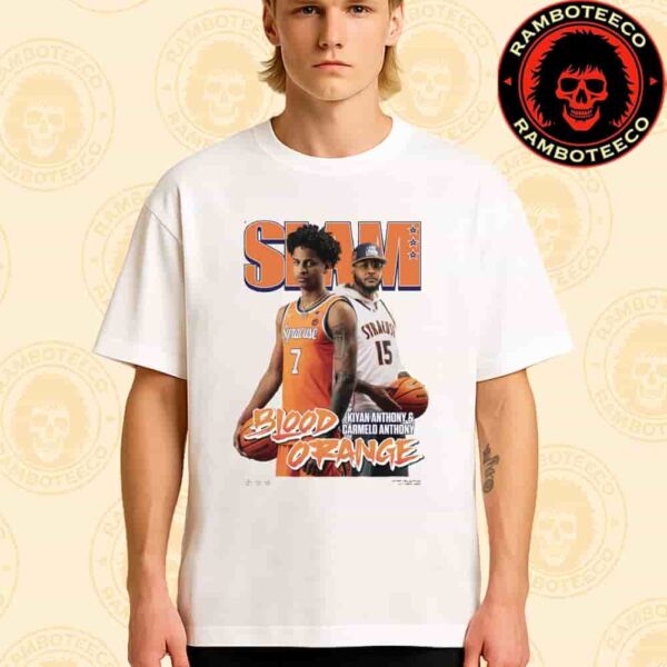 SLAM 258 Cover Tee Kiyan Anthony And Carmelo Anthony NBA Blood Orange Merchandise Unisex T-Shirt