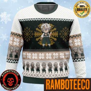 Sanemi Shinazugawa Chibi Demon Slayer Anime Ape Chirstmas Gifts 2025 Xmas For Family And Friends Ugly Sweater